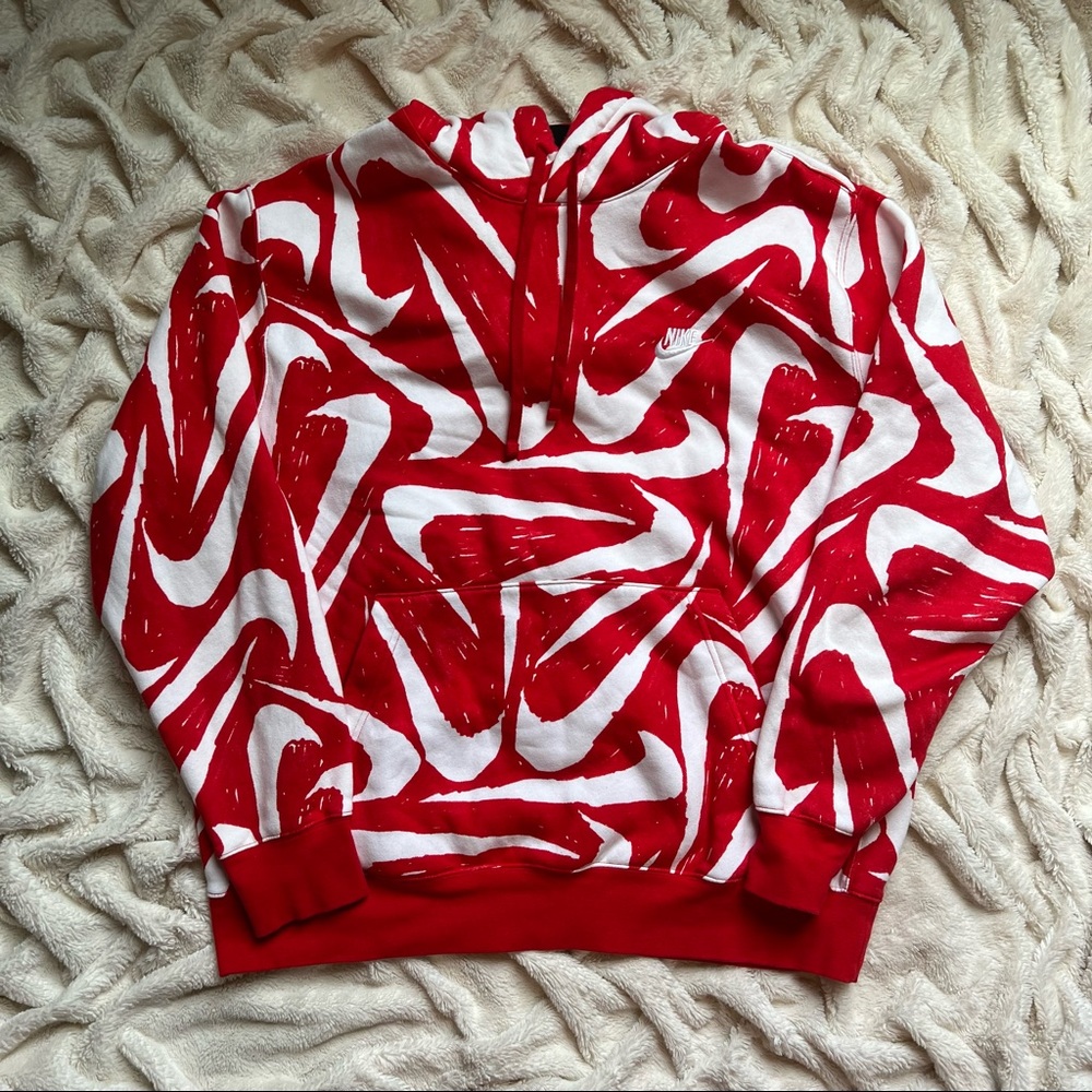 Men’s Nike Red & White Hoodie